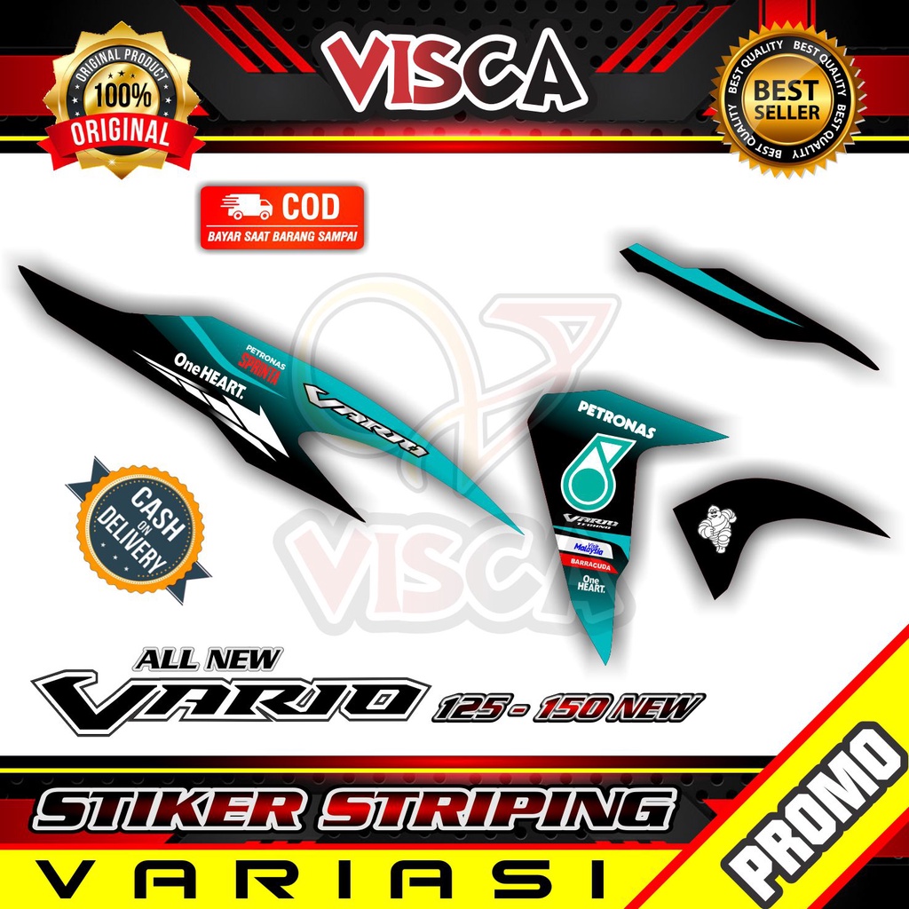 Striping Vario 125/150 New - Sticker Striping Variasi Lis Vario 125/150 New - Striping Hologram Vari