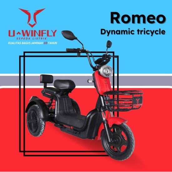 U-WINFLY SEPEDA LISTRIK ROMEO (RODA TIGA)