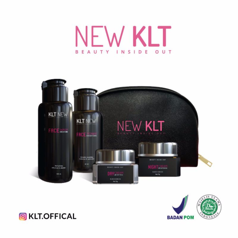 NEW PAKET KLT BPOM ORIGINAL / PAKET PEMUTIH WAJAH KLT NEW BPOM ORIGINAL