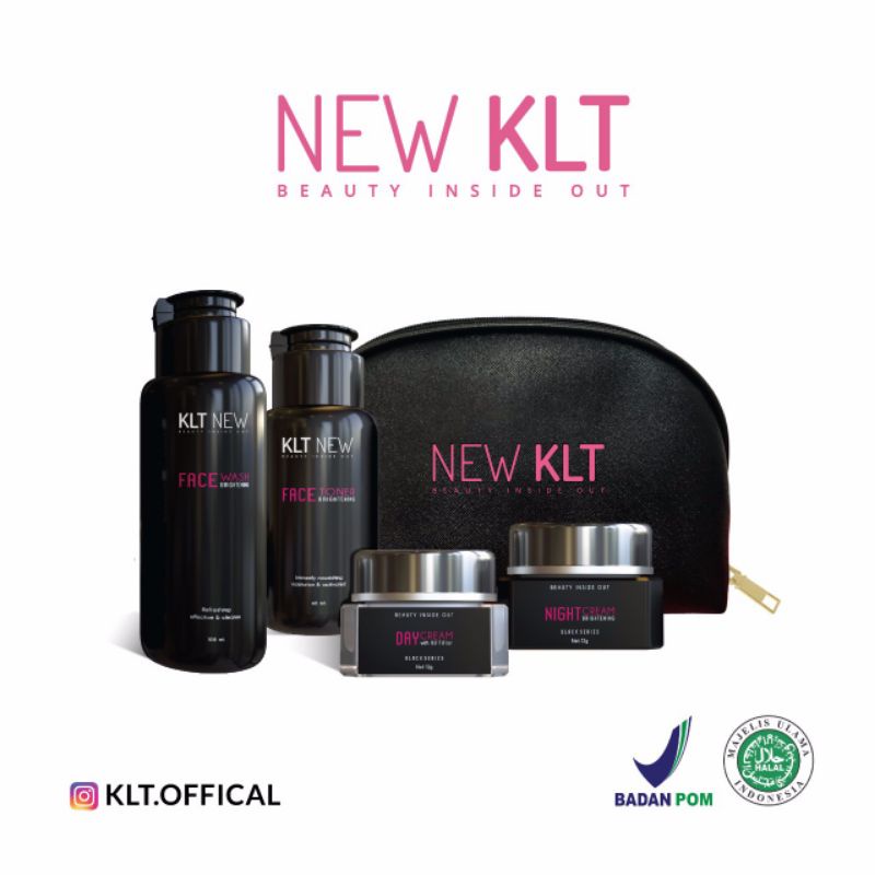 NEW PAKET KLT BPOM ORIGINAL / PAKET PEMUTIH WAJAH KLT NEW BPOM ORIGINAL