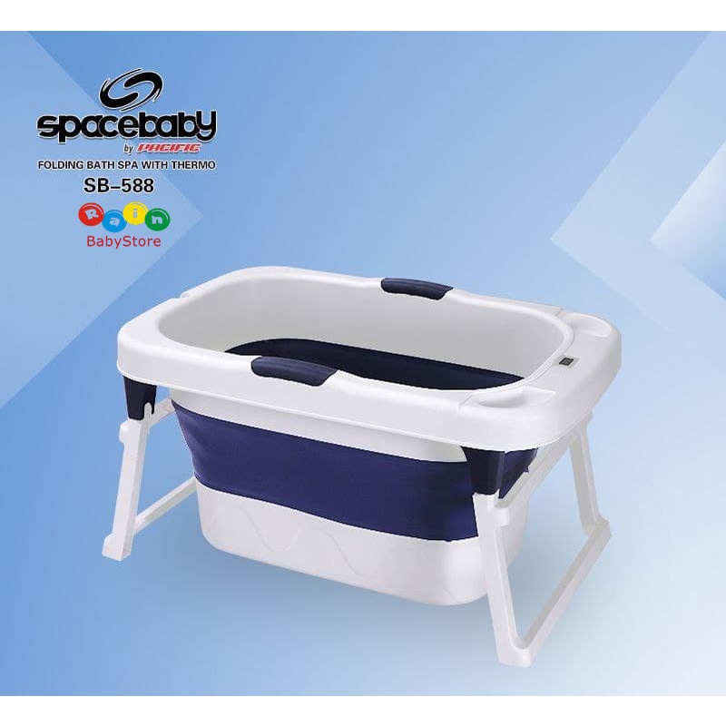 Space Baby Folding Bath with Thermo SB-588 / Bak Mandi Lipat dengan Sensor Suhu Bayi (Tersedia varian warna)