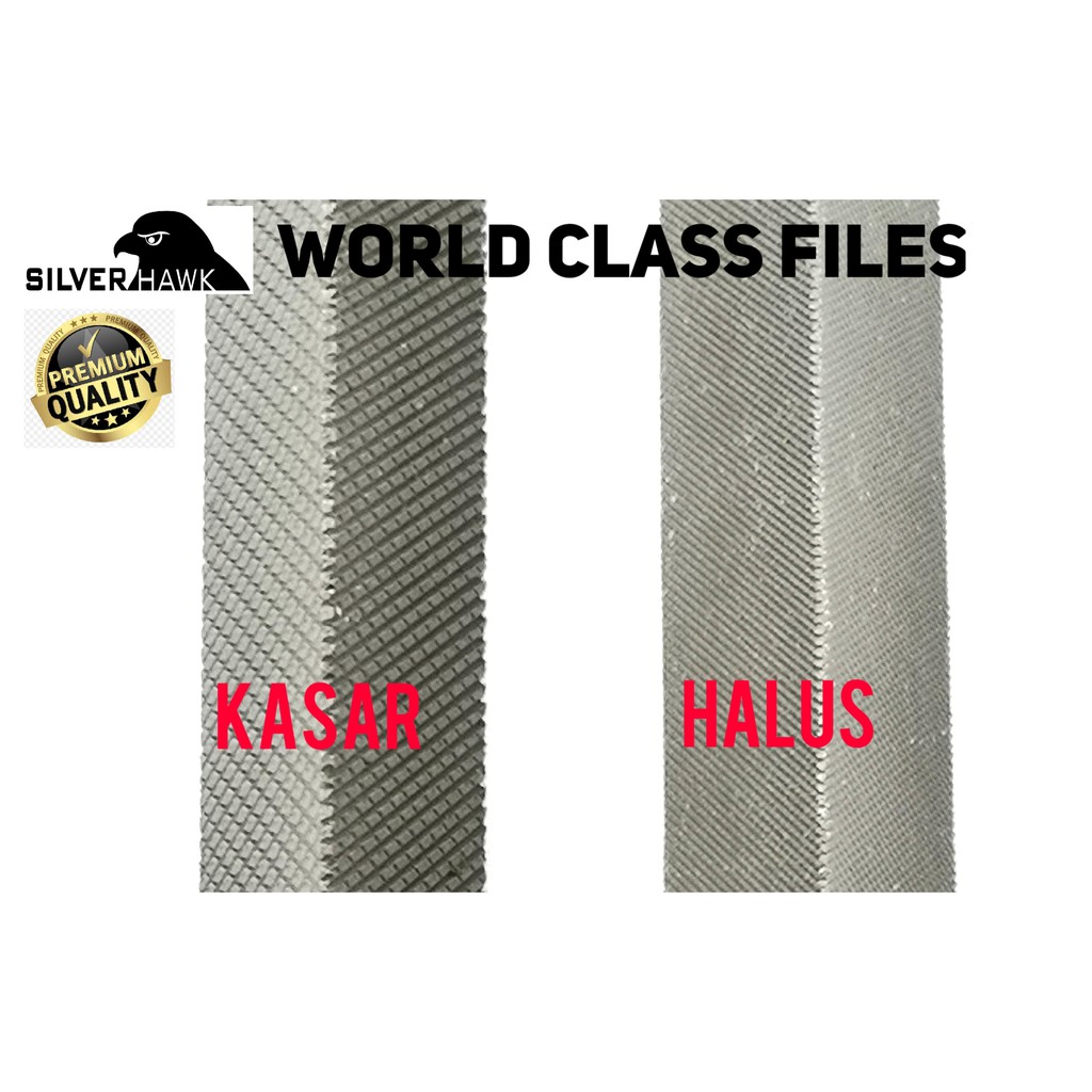 Silver Hawk Kikir Triangle 12&quot; Halus Kikir Segitiga 12 inchi Triangle Smooth Files