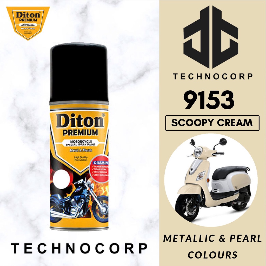 

Cat Semprot DITON PREMIUM 9153 SCOOPY CREAM / HONDA SCOOPY CREAM
