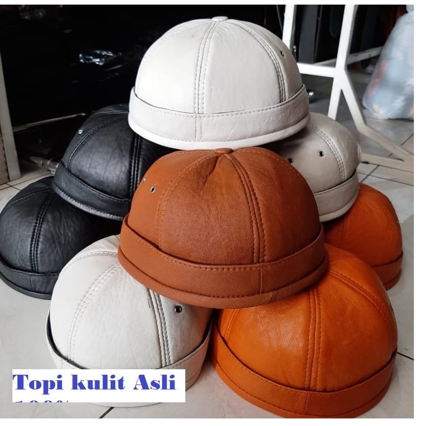 Topi Peci Kulit Asli Peci Micky Peci Ustad UAS