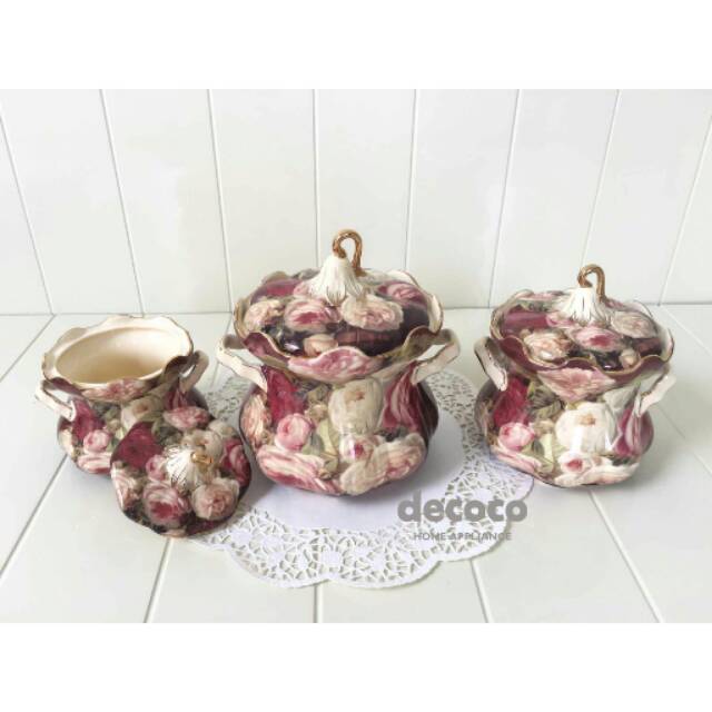 Capodimonte Jar Set 3PCS CHB2