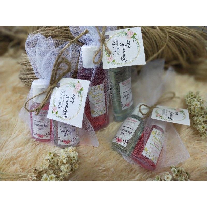 Souvenir Hand Wash Soap & Hand Sanitizer / Wedding / Hampers / Ultah / Wedding / Aqiqah /Baby Shower