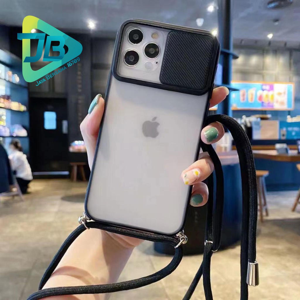 SOFTCASE SLINGCASE SLIDE PELINDUNG KAMERA I PHONEEE 6 6+ 7 7+ 8 8+ SE 2020 X XR XS MAX JB4762