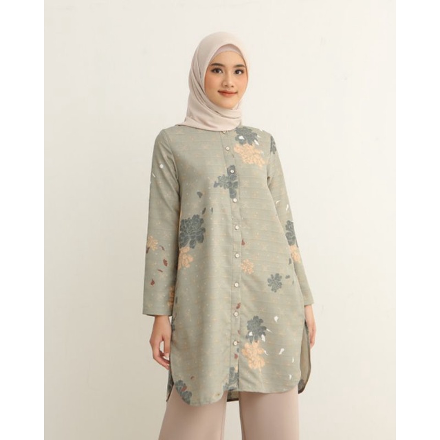 Geulis Tasha Tunic Tunik Green S by Geulis.id