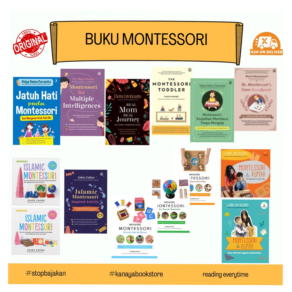 BUKU MONTESSORI ISLAMIC MONTESSORI-MONTESSORI TOODLER-JATUH HATI PADA MONTESSORI-MONTESSORI DIRUMAH