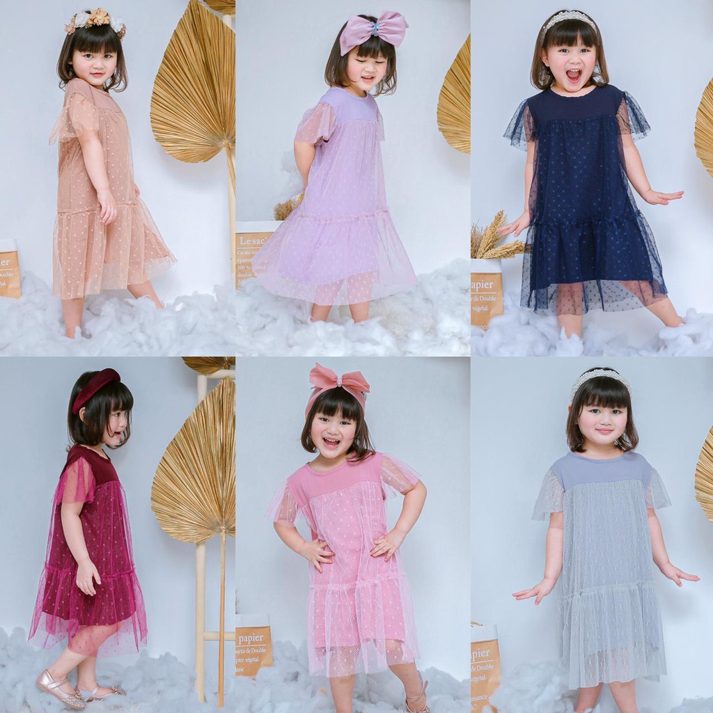 Dress Anak Queen Original Smilee Size 1-5 Tahun Super Premium