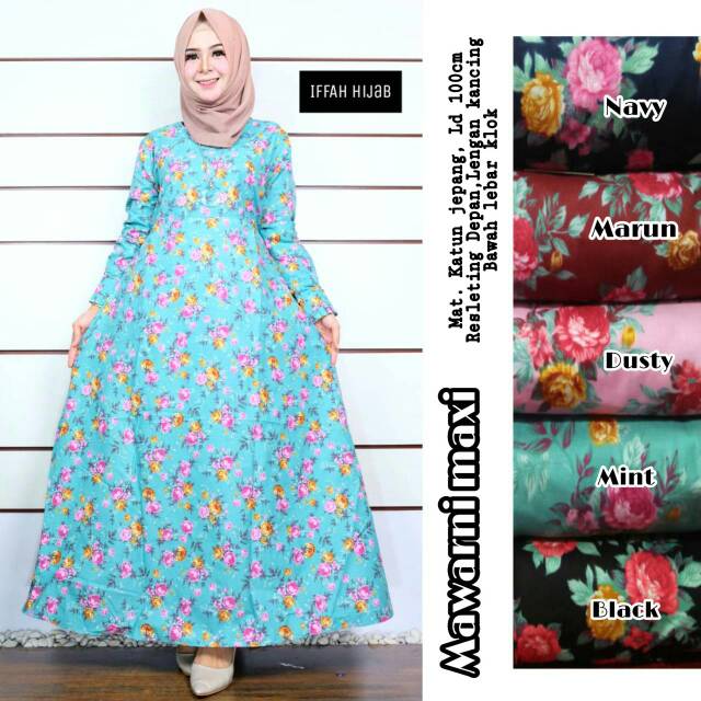 Mawarni maxi( iffah hijab)