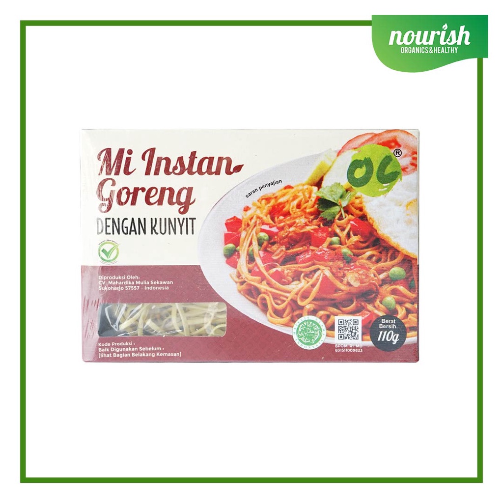 Organic Center, Mie Goreng Original 110 gr (NO MSG)