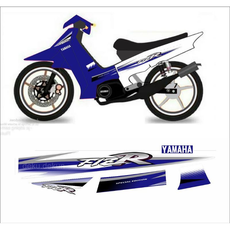 striping variasi f1zr / striping variasi fizr biru putih / striping variasi f1z r / striping variasi