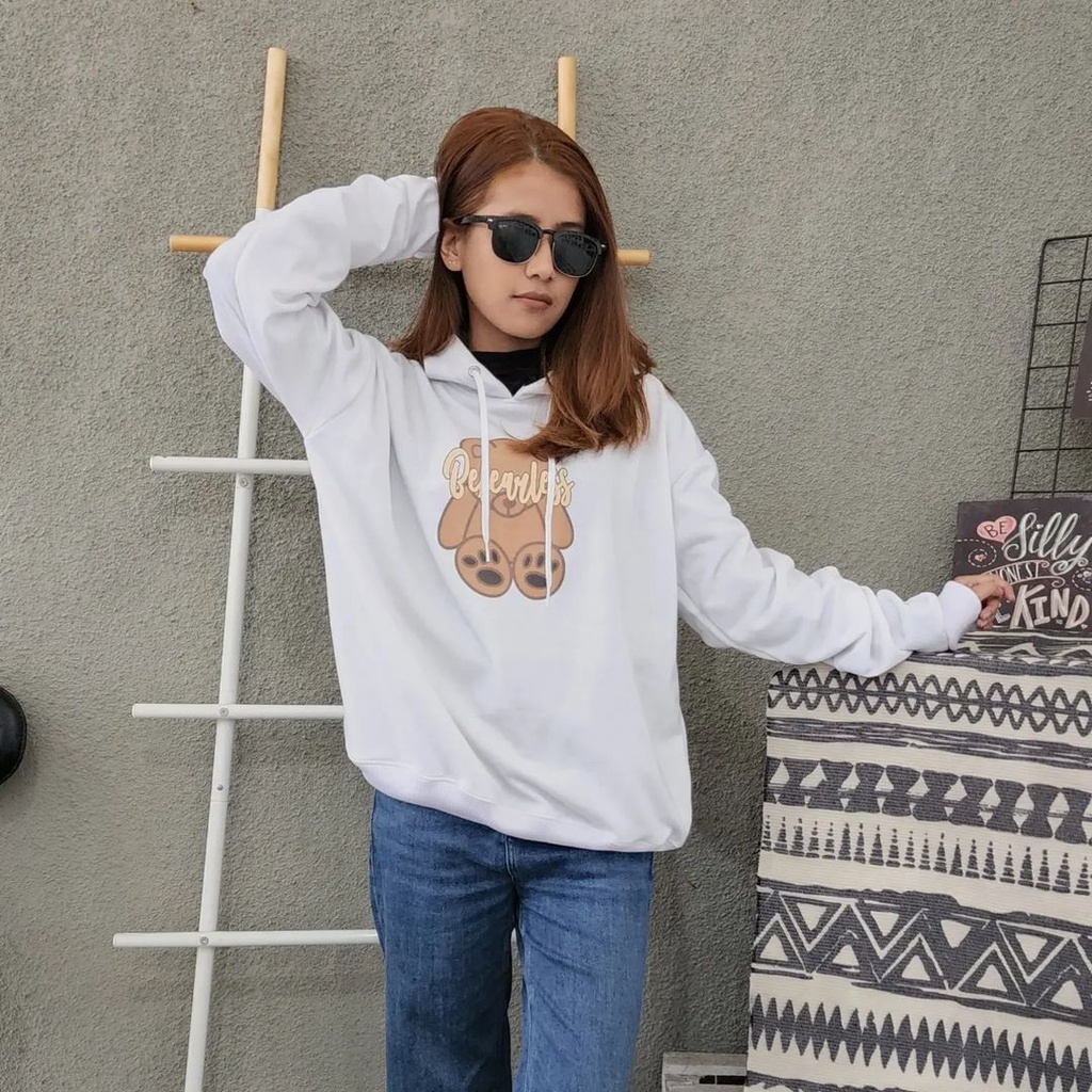 BEVEARLESS TEDDY Sweater Hoodie Oversize Pria Wanita | Hoodie Terbaru Fashion Terkini OOTD Casual Bahan Fleece Korean Style