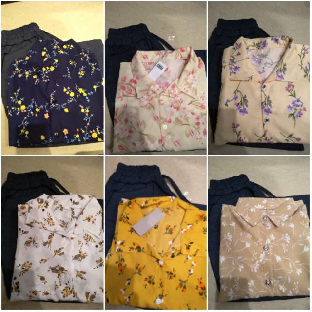 MONALISA //MONALISA BLOUSE // KEMEJA MONALISA // MONALISA SET MURAH // SATU SET MONALISA