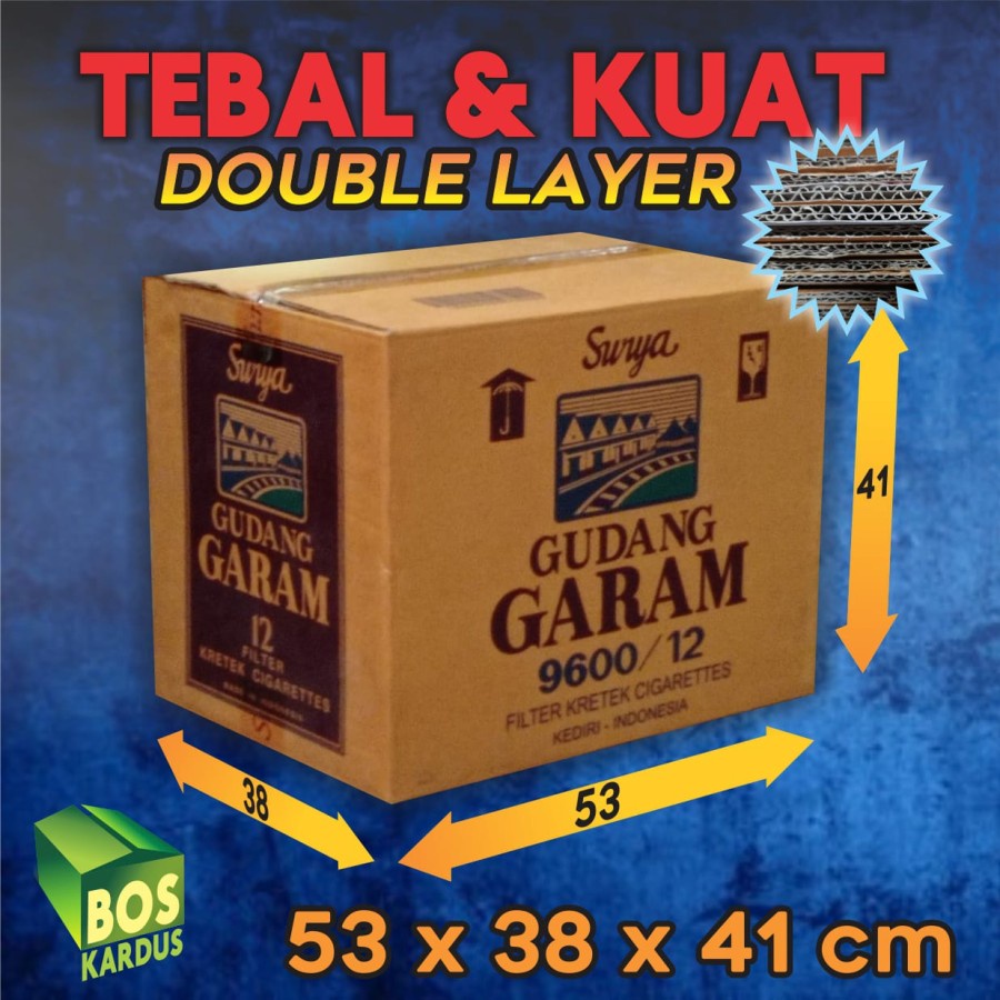 Kardus Bekas Kardus Jumbo Kardus Besar Kardus Packing Besar Kardus Pindahan Kardus Bekas Besar D22-53x38x41