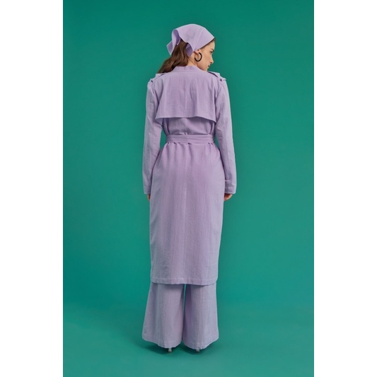 MARILINE CHIARA Set Summer Coat &amp; Wide Leg Pants