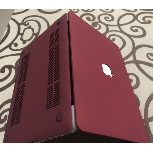 Macbook Sand Case Red Wine MAROON NEW AIR PRO RETINA Touchbar 11 13 15 M1 M2