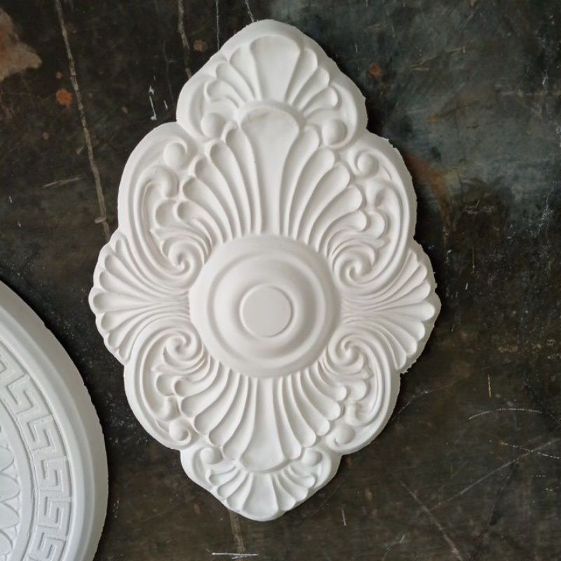 cetakan ornamen lampu gypsum
