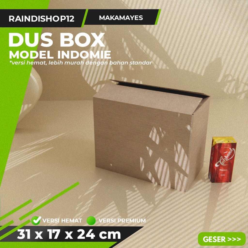 

BOX 31 X 17 X 24 CM KARDUS KOTAK KEMASAN PACKAGING KADO POLOS