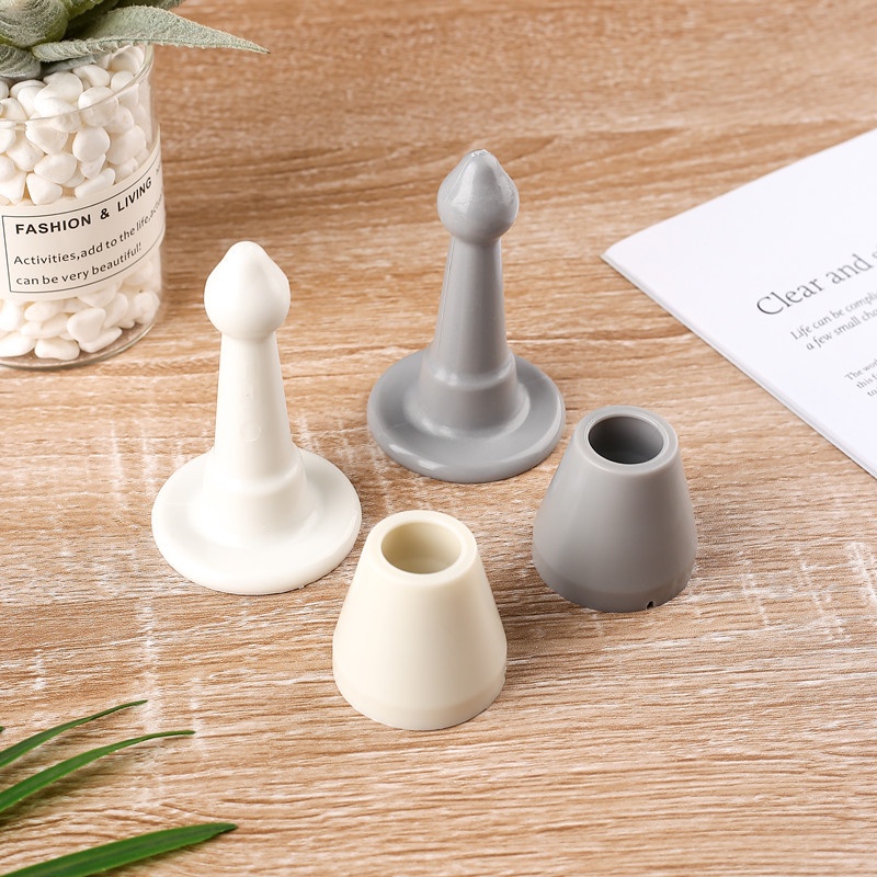 COD❤️Door Stop Stopper Penahan Pintu Silent Quiet Bahan ABS Menguarngi Suara Benturan Pintu Dan Kerusakan Pintu Pemasangan Yg Gampang