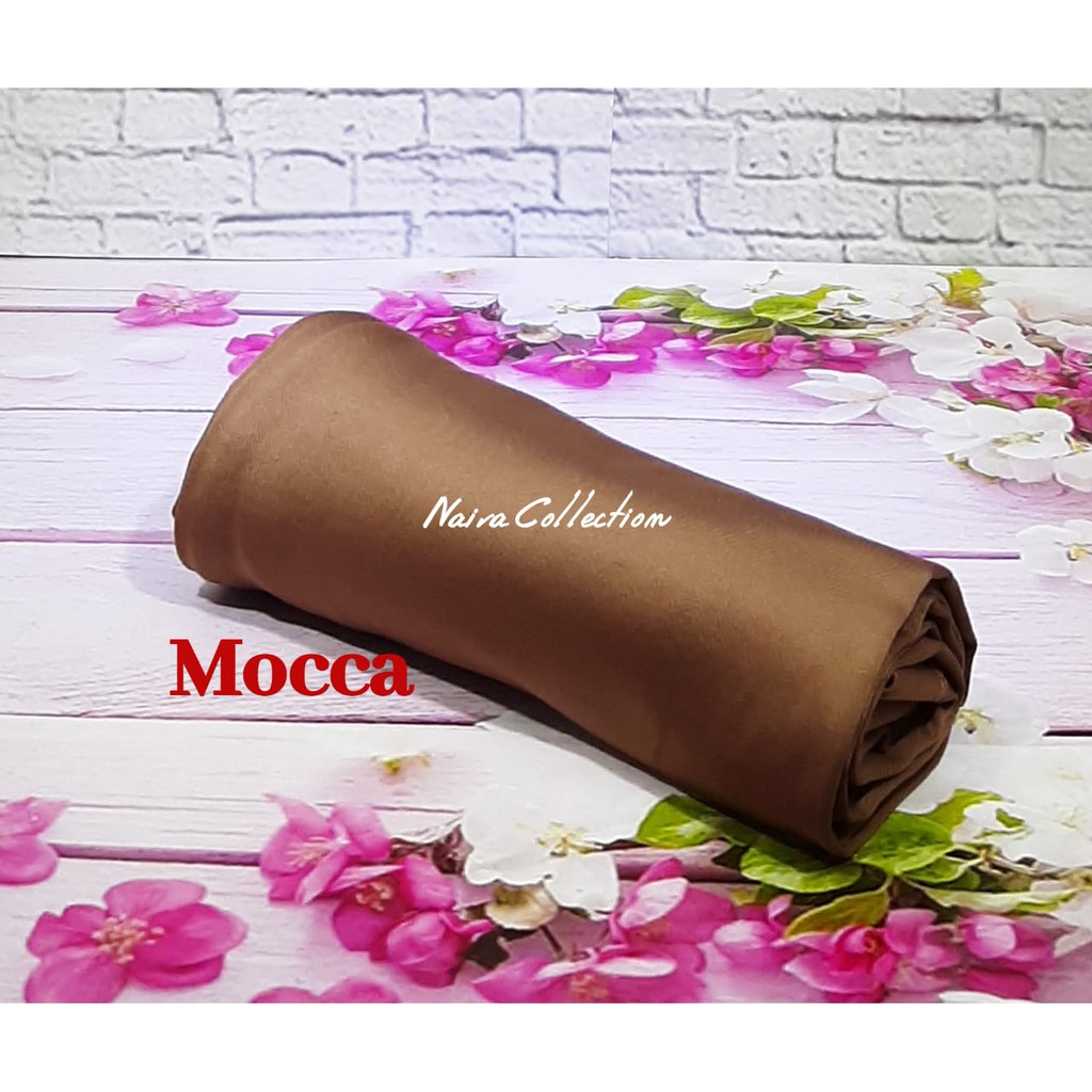 Rok Panjang Spandek All Size Wanita Muslim Murah Bahan Jersey Licin Soft  Best Seller Bisa Cod-Mocca