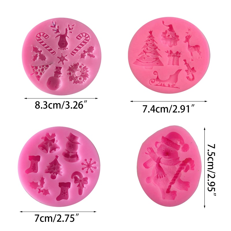 Alat Cetakan Kue / Biskuit Desain Kartun Natal Untuk Dekorasi Ulang Tahun