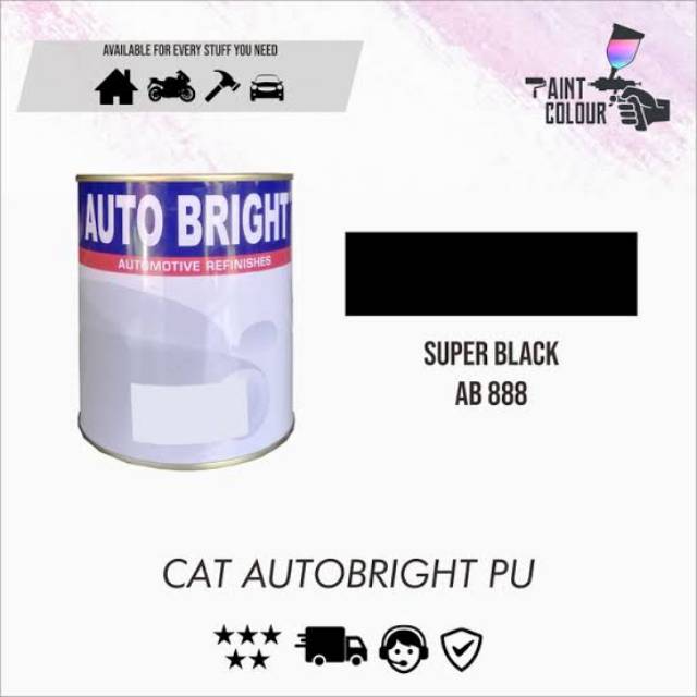 Cat hitam pu dasar cat bunglon