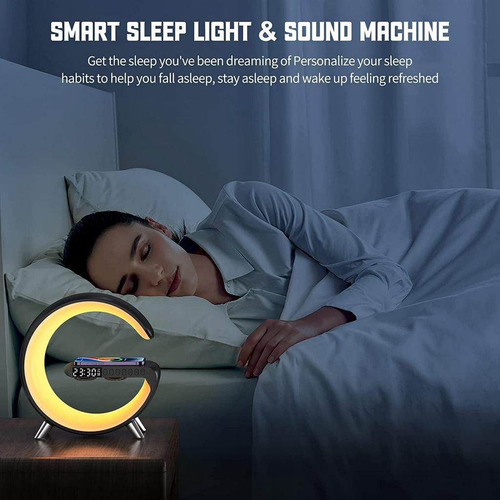 SMART LIGHT SOUND MACHINE with 15W Fast Wireless Charger