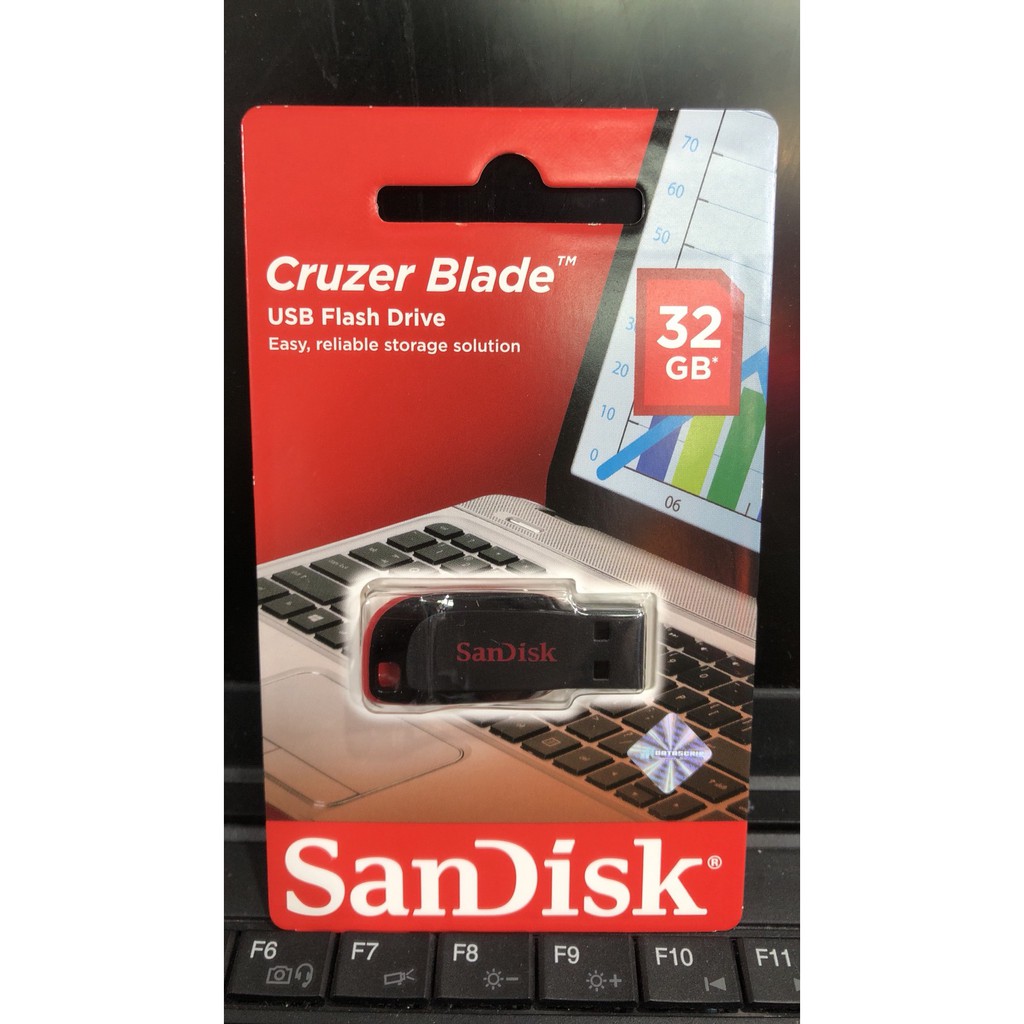 SANDISK ORIGINAL Cruzer Blade USB Flash Drive Flashdisk 8GB, 16GB, 32GB, 64GB