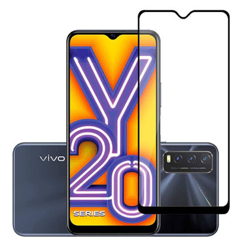 Tempered Glass Tg Anti Gores Full Kaca Vivo Y20 Y20S Screen Guard Protector Full Kaca Vivo Y20 Y20S 