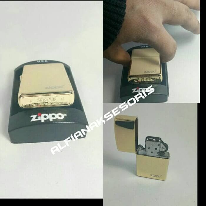 terbaru korek api zippo gold ice