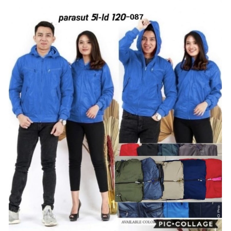 jaket topi parasut jumbo cewek cowok