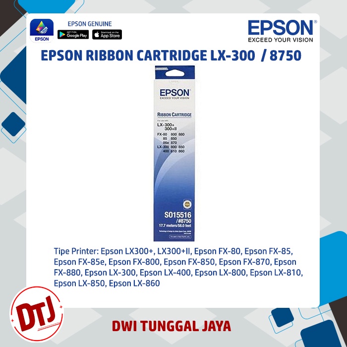 Epson Ribbon Cartridge LX-300 / 8750 (S015516)