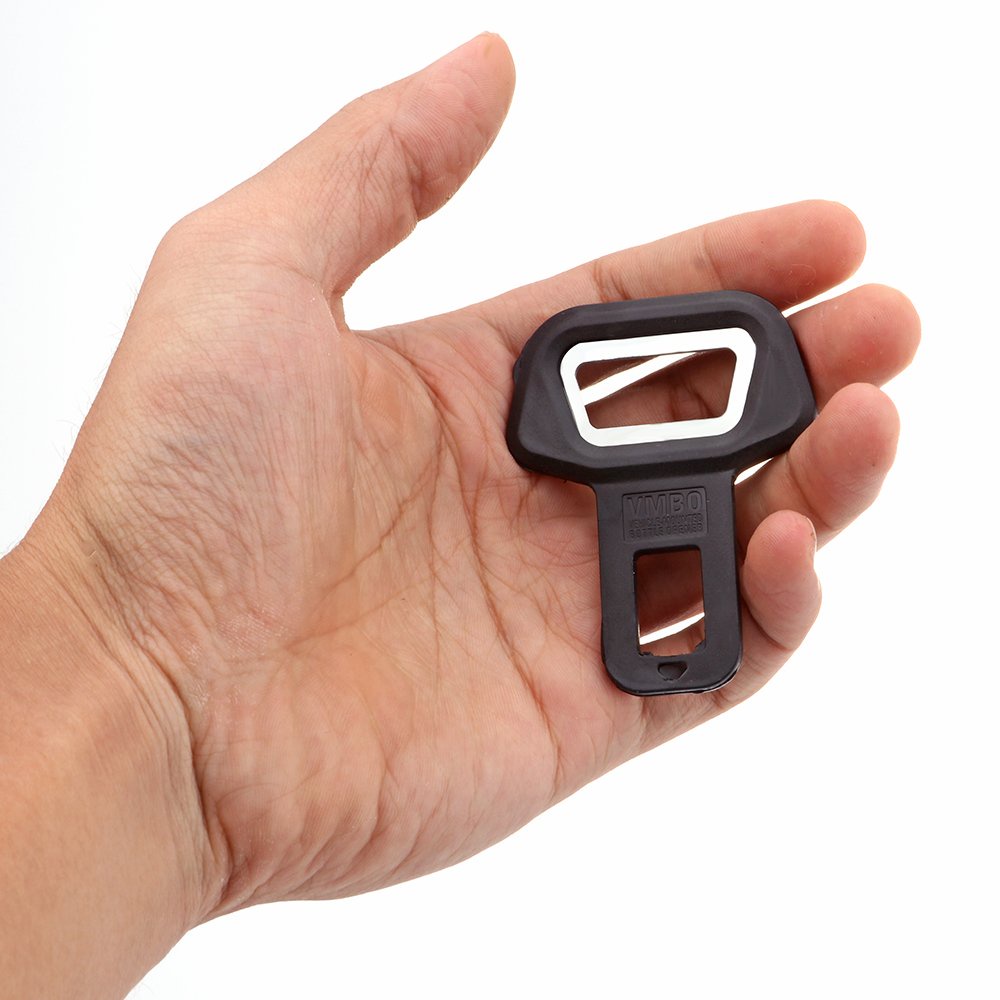 Seat belt buckle alarm buzzer stopper / pembuka botol minuman vbmo hitam