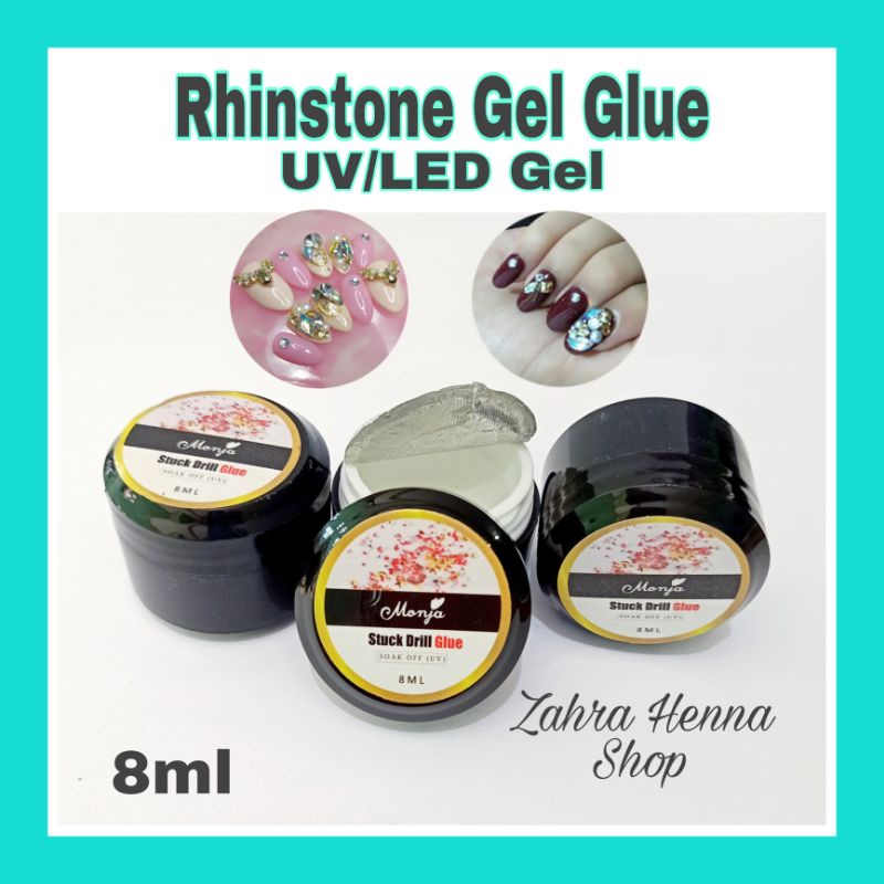 UV LED Gel Glue Stuck Drill Glue for Nail Art Lem Gel