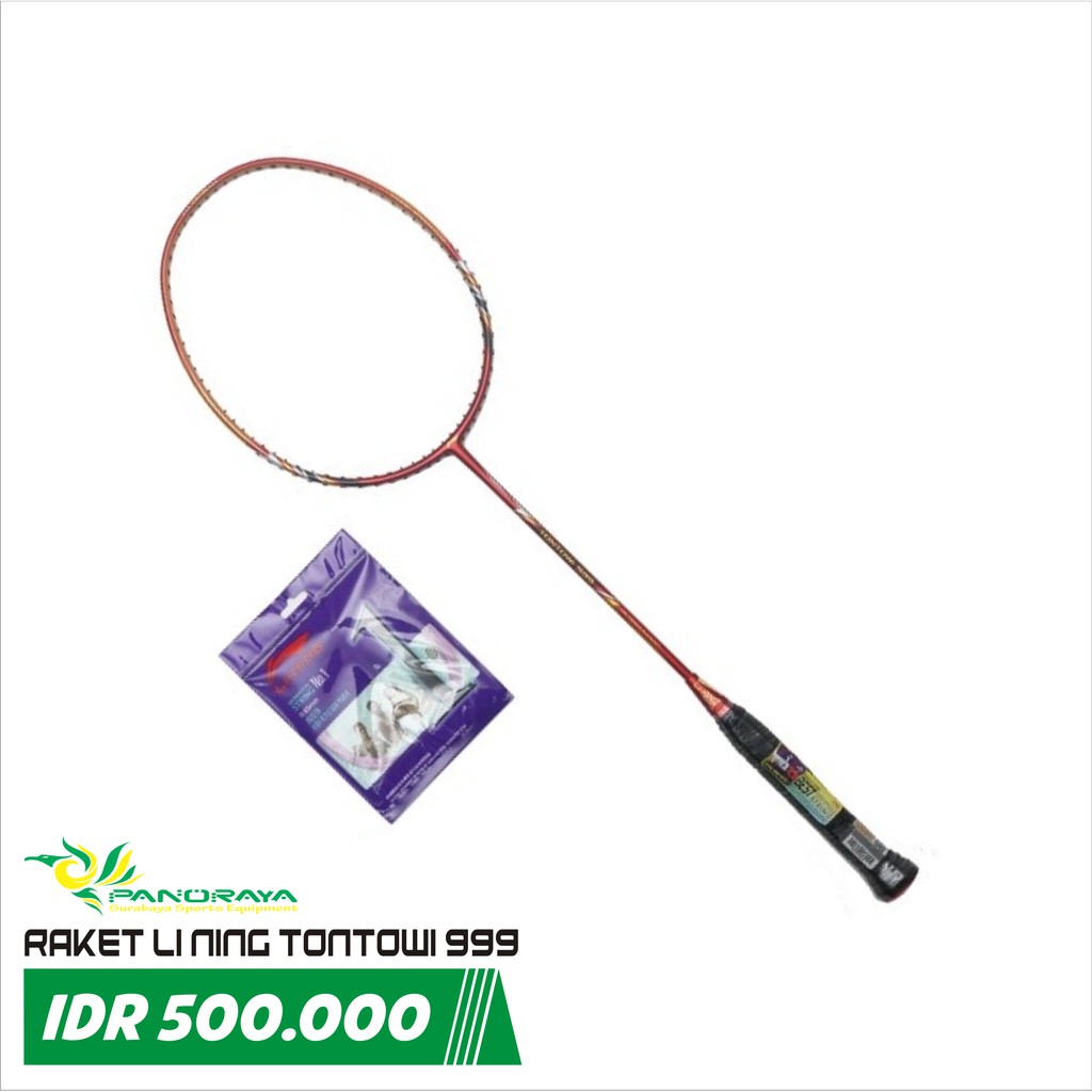 Raket Badminton Bulutangkis Lining Tontowi 999 Ori