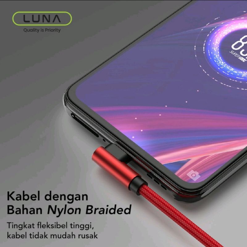 LUNA C1A8 KABEL DATA 2.4a USB MICRO TYPE C