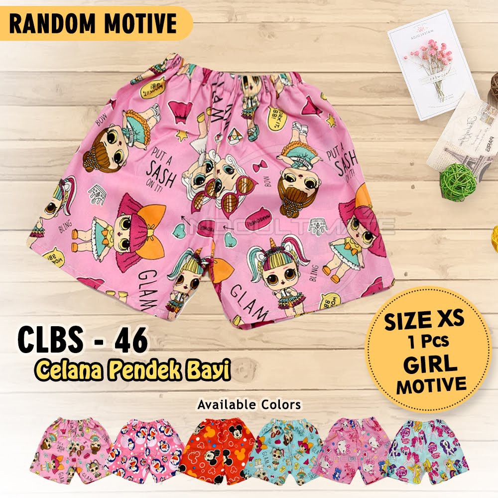 Celana Pendek Anak Bayi Balita Celana Harian Baju Bawahan Anak Bayi Balita Cewek Cowok CLBS-46