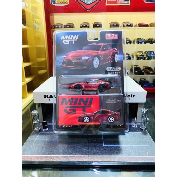 Mini GT CHASE No 265 HKS Toyota GR Supra Renaissance Red Mijo Exclusive