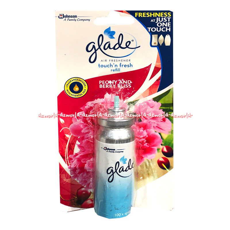 Glade Air Freshener Touch &amp; Fresh Lemon Refill Pewangi Ruangan Toilet Sekali Tekan