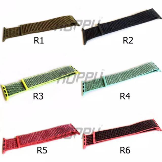 Roppu NEW MULTICOLORS nylon strap for apple watch all series