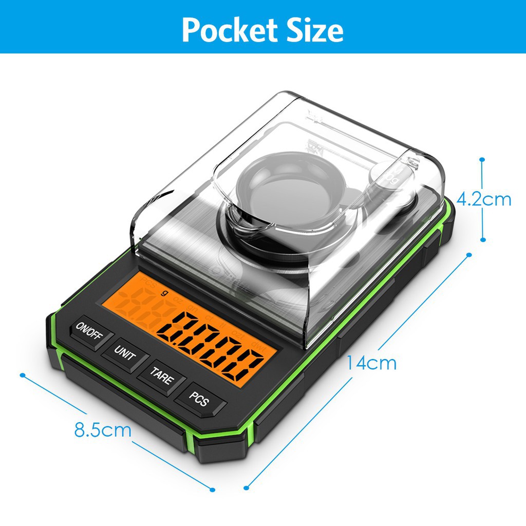 Timbangan Digital Emas Perhiasan Analitic 50 gram 0.001g Presisi