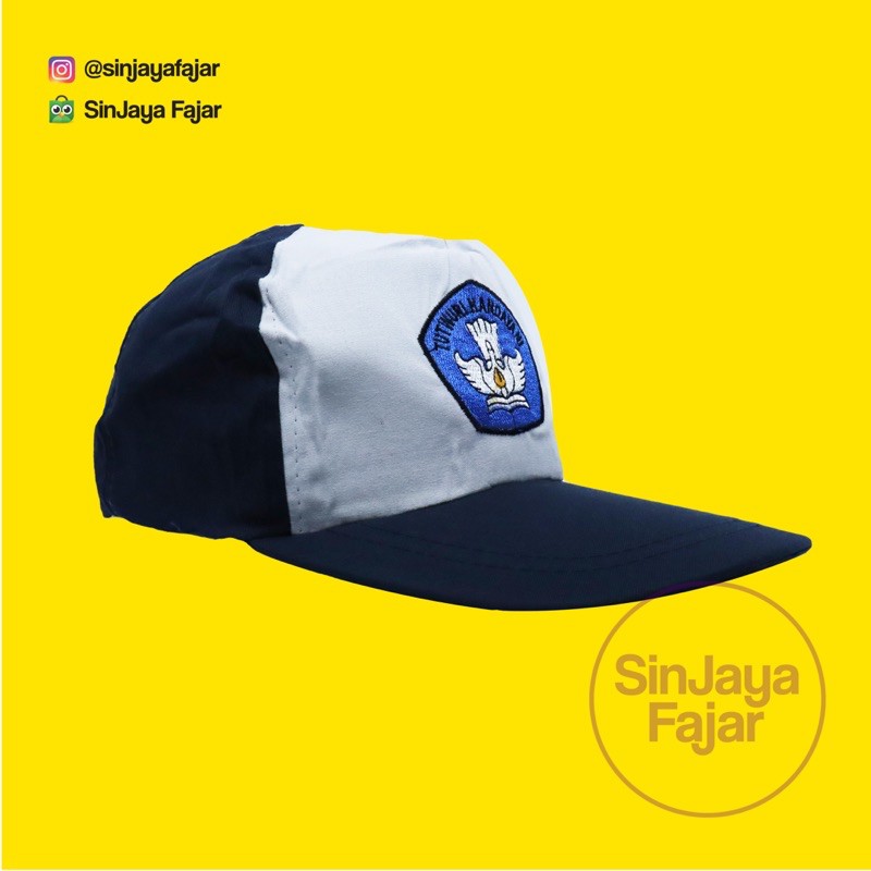 Topi SMP Biru Seragam Sekolah FAJAR