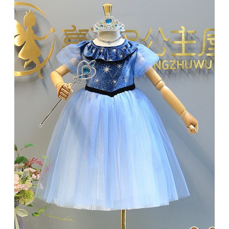 CHUBBI 144 Dress Anak Gaun Pesta Frozen Princess Elsa