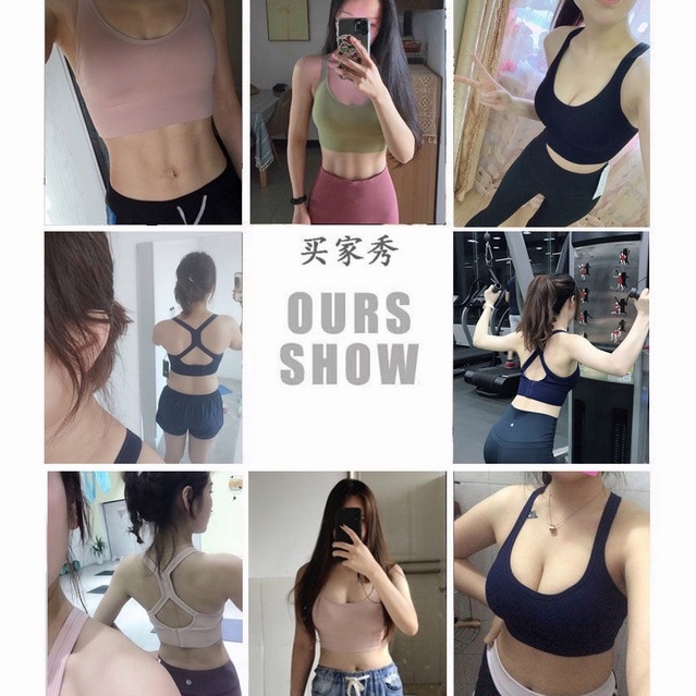 Sport Bra Push Up Bh Tanpa Kawat Bra Olahraga Fitness Gym Yoga  Bh Sports Bra 2021