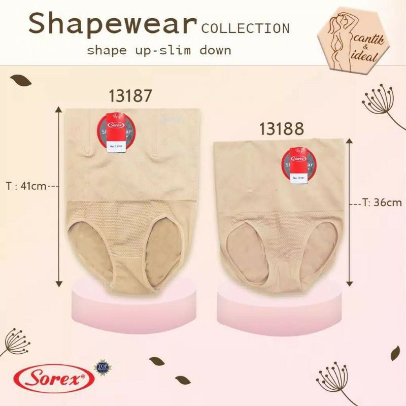 cd celana dalam corset sorex 13187 13188 13189 stagen pelangsing perut slimming corset