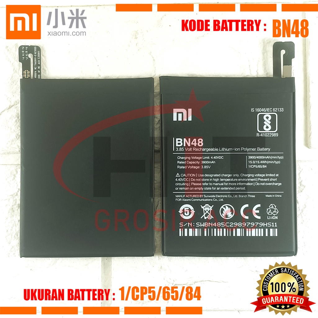 Baterai Battery Original BN48 Xiaomi Redmi Note 6 Pro