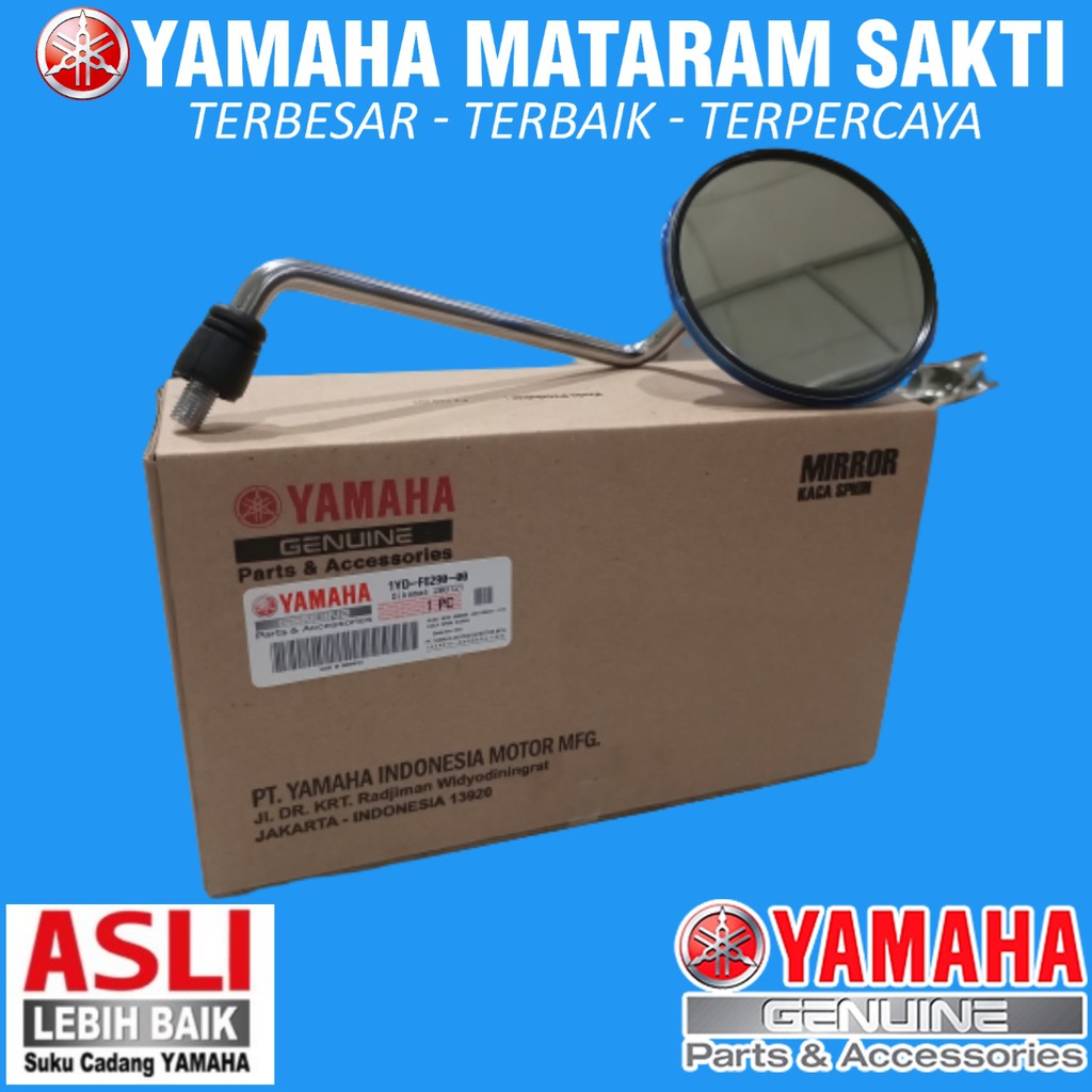REAR VIEW MIRROR / SPION KANAN FINO 125 ORIGINAL / 1YD-F6290-00