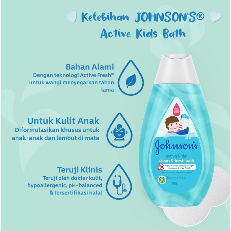 Johnsons Active Kids Clean &amp; Fresh Bath